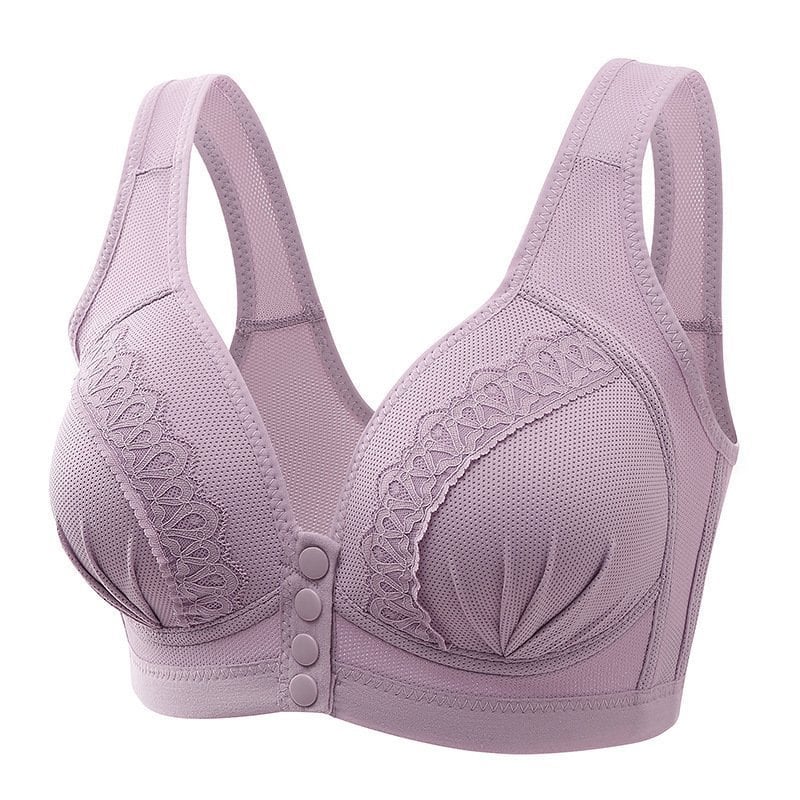 BUY 1 GET 1 FREE - 2023 Front Button Breathable Skin-Friendly Cotton Bra