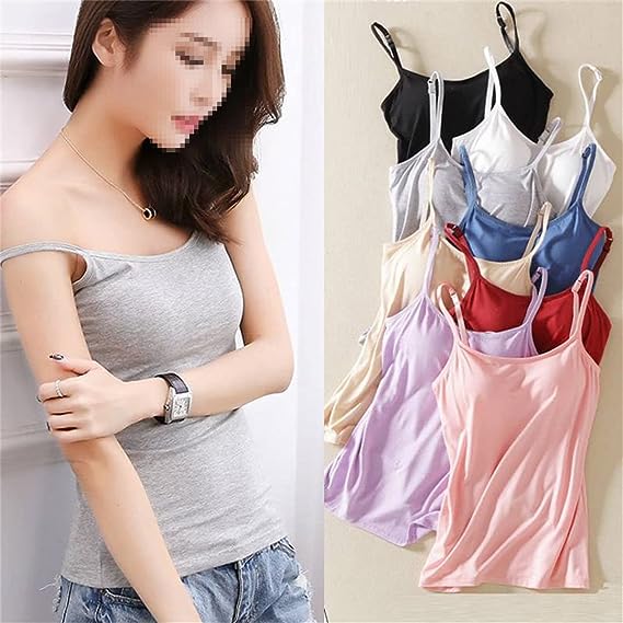 All-in-one camisole with chest pad