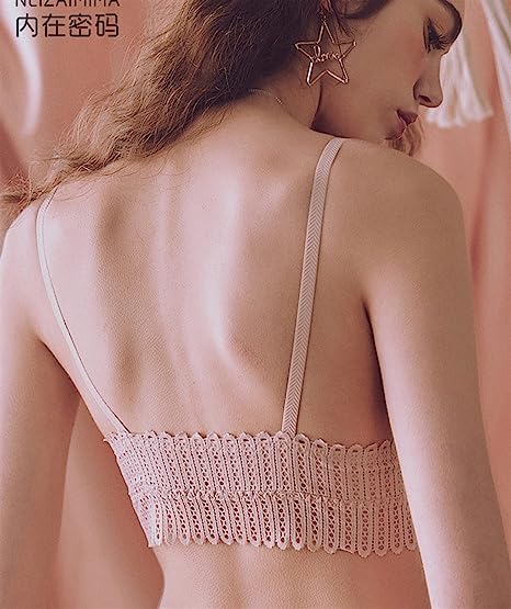 French Triangle Cup Bras For Women Push Up Small Breast Front Closure Bralette Lingerie Wireless Everyday Bra